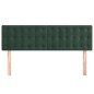 vidaXL Cabeceros 2 unidades terciopelo verde oscuro 72x5x78/88 cm vidaXL Cabeceros 2 unidades terciopelo verde oscuro 72x5x78/88 cm