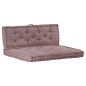 vidaXL Cojines para muebles de palés 2 unidades algodón gris taupe vidaXL Cojines para muebles de palés 2 unidades algodón gris taupe