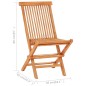 vidaXL Set de bistró 3 pzas con cojines antracita madera maciza teca vidaXL Set de bistró 3 pzas con cojines antracita madera maciza teca