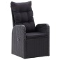 vidaXL Juego de comedor de jardín 9 piezas con cojines negro vidaXL Juego de comedor de jardín 9 piezas con cojines negro