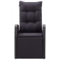 vidaXL Juego de comedor de jardín 9 piezas con cojines negro vidaXL Juego de comedor de jardín 9 piezas con cojines negro
