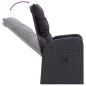 vidaXL Juego de comedor de jardín 9 piezas con cojines negro vidaXL Juego de comedor de jardín 9 piezas con cojines negro