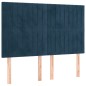 vidaXL Cabeceros 4 unidades terciopelo azul oscuro 72x5x78/88 cm vidaXL Cabeceros 4 unidades terciopelo azul oscuro 72x5x78/88 cm