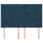 vidaXL Cabeceros 4 unidades terciopelo azul oscuro 72x5x78/88 cm vidaXL Cabeceros 4 unidades terciopelo azul oscuro 72x5x78/88 cm