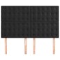 vidaXL Cabeceros 4 unidades terciopelo negro 72x5x78/88 cm vidaXL Cabeceros 4 unidades terciopelo negro 72x5x78/88 cm