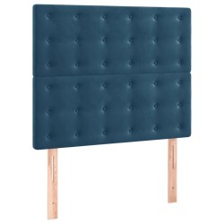 vidaXL Cabeceros 2 unidades de terciopelo azul oscuro 80x5x78/88 cm