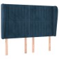 vidaXL Cabecero con orejas de terciopelo azul oscuro 147x23x118/128 cm vidaXL Cabecero con orejas de terciopelo azul oscuro 147x23x118/128 cm