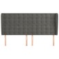 vidaXL Cabecero con orejas de terciopelo gris oscuro 163x23x118/128 cm vidaXL Cabecero con orejas de terciopelo gris oscuro 163x23x118/128 cm