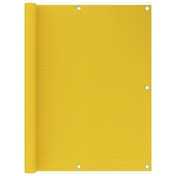 vidaXL Toldo para balcón HDPE amarillo 120x500 cm