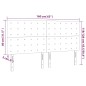 vidaXL Cabecero con luces LED tela gris claro 160x5x118/128 cm vidaXL Cabecero con luces LED tela gris claro 160x5x118/128 cm