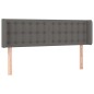 vidaXL Cabecero con LED cuero sintético gris 147x16x78/88 cm vidaXL Cabecero con LED cuero sintético gris 147x16x78/88 cm