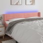 vidaXL Cabecero con LED de terciopelo rosa 183x16x78/88 cm vidaXL Cabecero con LED de terciopelo rosa 183x16x78/88 cm