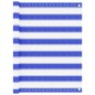 vidaXL Toldo para balcón HDPE azul y blanco 90x500 cm vidaXL Toldo para balcón HDPE azul y blanco 90x500 cm
