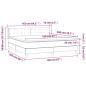 vidaXL Cama box spring con colchón tela gris claro 160x200 cm vidaXL Cama box spring con colchón tela gris claro 160x200 cm
