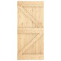 vidaXL Puerta corredera con herrajes madera maciza de pino 95x210 cm vidaXL Puerta corredera con herrajes madera maciza de pino 95x210 cm