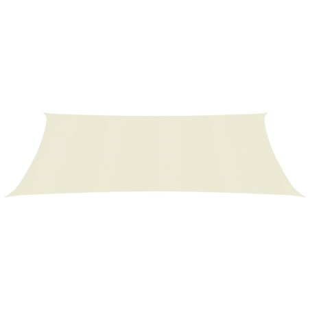 vidaXL Toldo de vela crema HDPE 160 g/m² 2,5x4 m 