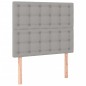 vidaXL Cama box spring con colchón tela gris claro 80x200 cm vidaXL Cama box spring con colchón tela gris claro 80x200 cm