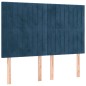 vidaXL Cama box spring con colchón terciopelo azul oscuro 140x200 cm vidaXL Cama box spring con colchón terciopelo azul oscuro 140x200 cm