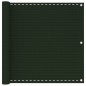 vidaXL Toldo para balcón HDPE verde oscuro 90x500 cm vidaXL Toldo para balcón HDPE verde oscuro 90x500 cm