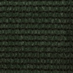 vidaXL Toldo para balcón HDPE verde oscuro 90x500 cm