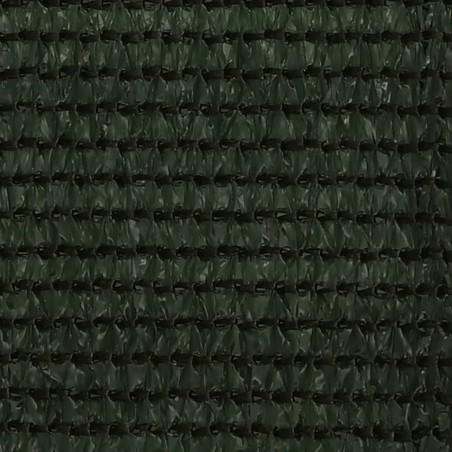 vidaXL Toldo para balcón HDPE verde oscuro 90x500 cm