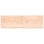 vidaXL Estante de pared madera maciza roble sin tratar 200x60x(2-4) cm vidaXL Estante de pared madera maciza roble sin tratar 200x60x(2-4) cm