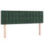 vidaXL Cama box spring con colchón terciopelo verde oscuro 140x200 cm vidaXL Cama box spring con colchón terciopelo verde oscuro 140x200 cm