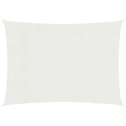 vidaXL Toldo de vela blanco HDPE 160 g/m² 4x5 m