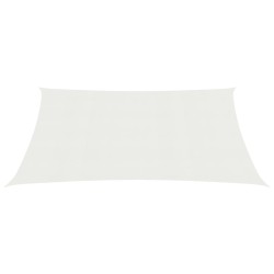 vidaXL Toldo de vela blanco HDPE 160 g/m² 4x5 m