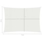 vidaXL Toldo de vela blanco HDPE 160 g/m² 4x5 m vidaXL Toldo de vela blanco HDPE 160 g/m² 4x5 m