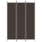 vidaXL Biombo divisor de 3 paneles de tela marrón 150x220 cm vidaXL Biombo divisor de 3 paneles de tela marrón 150x220 cm