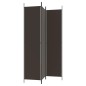 vidaXL Biombo divisor de 3 paneles de tela marrón 150x220 cm vidaXL Biombo divisor de 3 paneles de tela marrón 150x220 cm