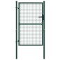vidaXL Puerta de valla de acero verde 100x125 cm vidaXL Puerta de valla de acero verde 100x125 cm