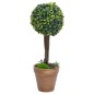 vidaXL Plantas de boj artificial 2 uds forma bola maceta verde 56 cm vidaXL Plantas de boj artificial 2 uds forma bola maceta verde 56 cm