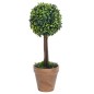 vidaXL Plantas de boj artificial 2 uds forma bola maceta verde 56 cm vidaXL Plantas de boj artificial 2 uds forma bola maceta verde 56 cm