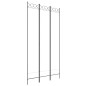 vidaXL Biombo divisor de 3 paneles de tela blanco 120x220 cm vidaXL Biombo divisor de 3 paneles de tela blanco 120x220 cm