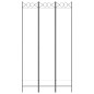 vidaXL Biombo divisor de 3 paneles de tela blanco 120x220 cm vidaXL Biombo divisor de 3 paneles de tela blanco 120x220 cm