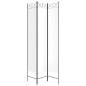 vidaXL Biombo divisor de 3 paneles de tela blanco 120x220 cm vidaXL Biombo divisor de 3 paneles de tela blanco 120x220 cm