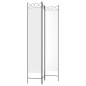 vidaXL Biombo divisor de 3 paneles de tela blanco 120x220 cm vidaXL Biombo divisor de 3 paneles de tela blanco 120x220 cm
