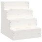 vidaXL Escalera para mascotas madera maciza de pino blanco 40x49x47 cm vidaXL Escalera para mascotas madera maciza de pino blanco 40x49x47 cm