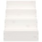 vidaXL Escalera para mascotas madera maciza de pino blanco 40x49x47 cm vidaXL Escalera para mascotas madera maciza de pino blanco 40x49x47 cm