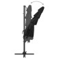 vidaXL Sombrilla de 4 niveles con poste aluminio negro 250x250 cm vidaXL Sombrilla de 4 niveles con poste aluminio negro 250x250 cm