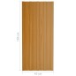 vidaXL Panel de tejado acero galvanizado color madera 36 uds 100x45 cm vidaXL Panel de tejado acero galvanizado color madera 36 uds 100x45 cm