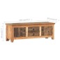 vidaXL Mueble para TV madera de acacia y madera reciclada 120x30x40 cm