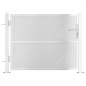vidaXL Puerta de jardín de acero inoxidable 100x75 cm