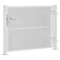 vidaXL Puerta de jardín de acero inoxidable 100x75 cm