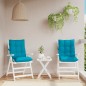 vidaXL Cojines para silla respaldo bajo 2 uds tela Oxford azul claro vidaXL Cojines para silla respaldo bajo 2 uds tela Oxford azul claro