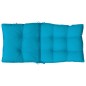vidaXL Cojines para silla respaldo bajo 2 uds tela Oxford azul claro vidaXL Cojines para silla respaldo bajo 2 uds tela Oxford azul claro