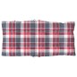 vidaXL Cojines para silla respaldo bajo 6 uds tela Oxford cuadros rojo vidaXL Cojines para silla respaldo bajo 6 uds tela Oxford cuadros rojo