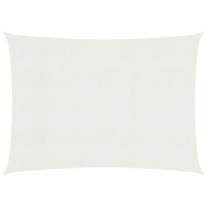 vidaXL Toldo de vela blanco HDPE 160 g/m² 3,5x4,5 m